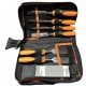 6Pc Wood Working Chisel - Fibre Handles + Stone