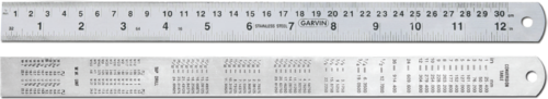 Steel Rule With Conversion Table - 24" / 600mm