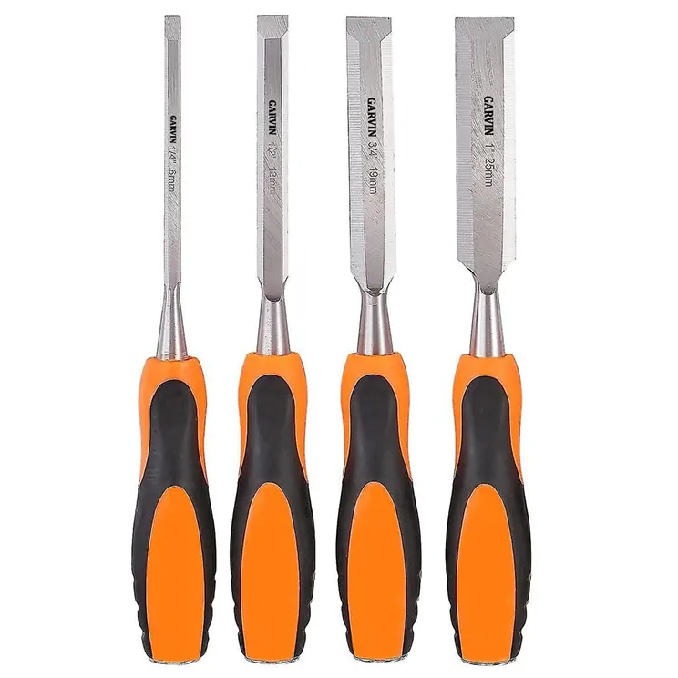 Wood Working Chisel Fiber Handle 4 Pc Set- 6, 13, 19, 25mm