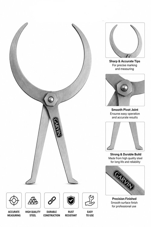Woodworking Caliper (IN/OUT) - 300mm